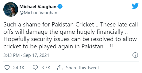 Former England Captain Micheal Vaughan affirmed that these decisions will really affect the cricketing affairs of Pakistan,